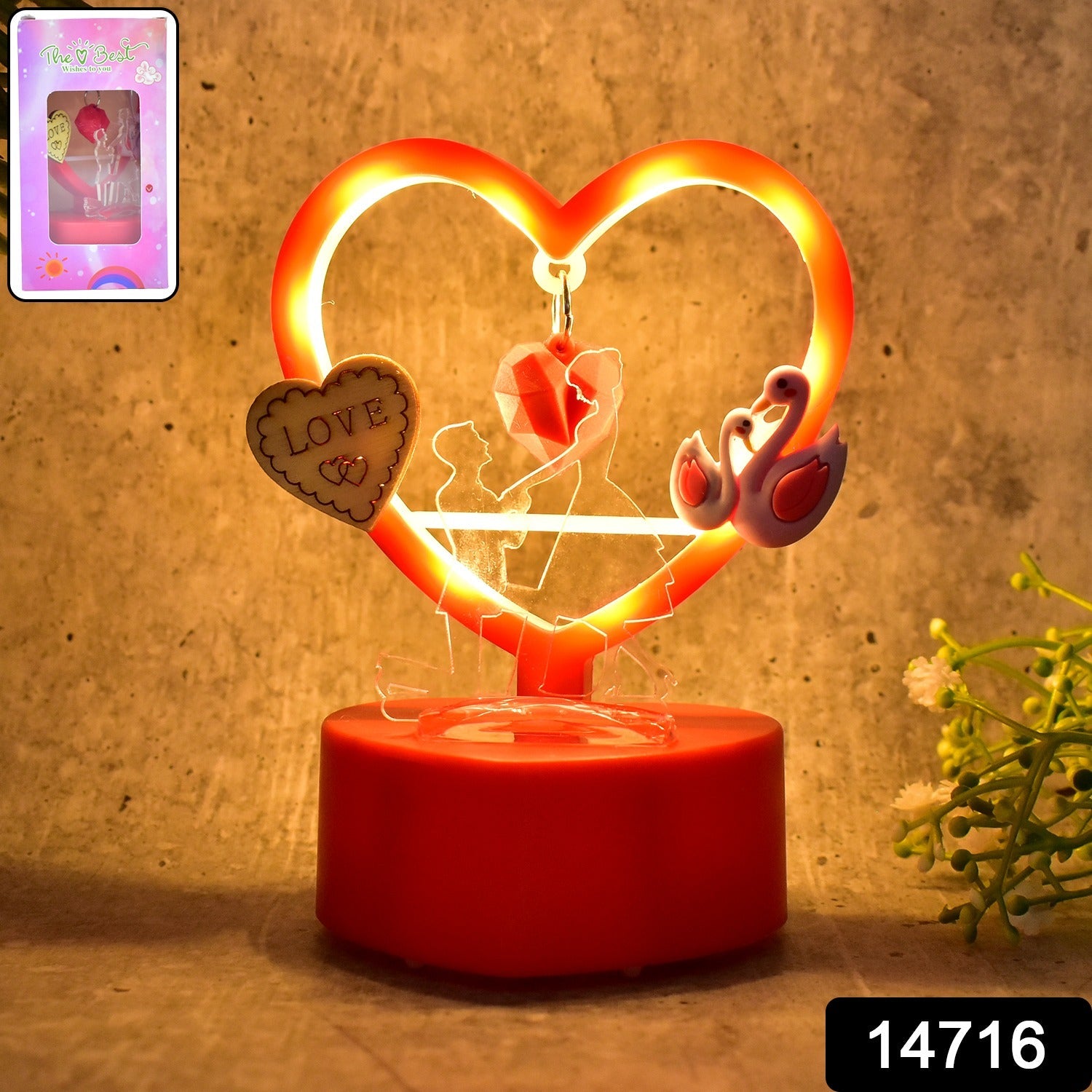 Heart-Shaped Couple Love Showpiece Heart-Shaped Couple Love Showpiece
